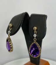 Load image into Gallery viewer, Pre-loved Amethyst Earrings