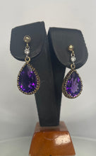 Load image into Gallery viewer, Pre-loved Amethyst Earrings