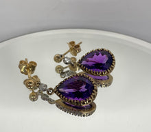 Load image into Gallery viewer, Pre-loved Amethyst Earrings