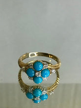 Load image into Gallery viewer, Diamond and Turquoise Ring
