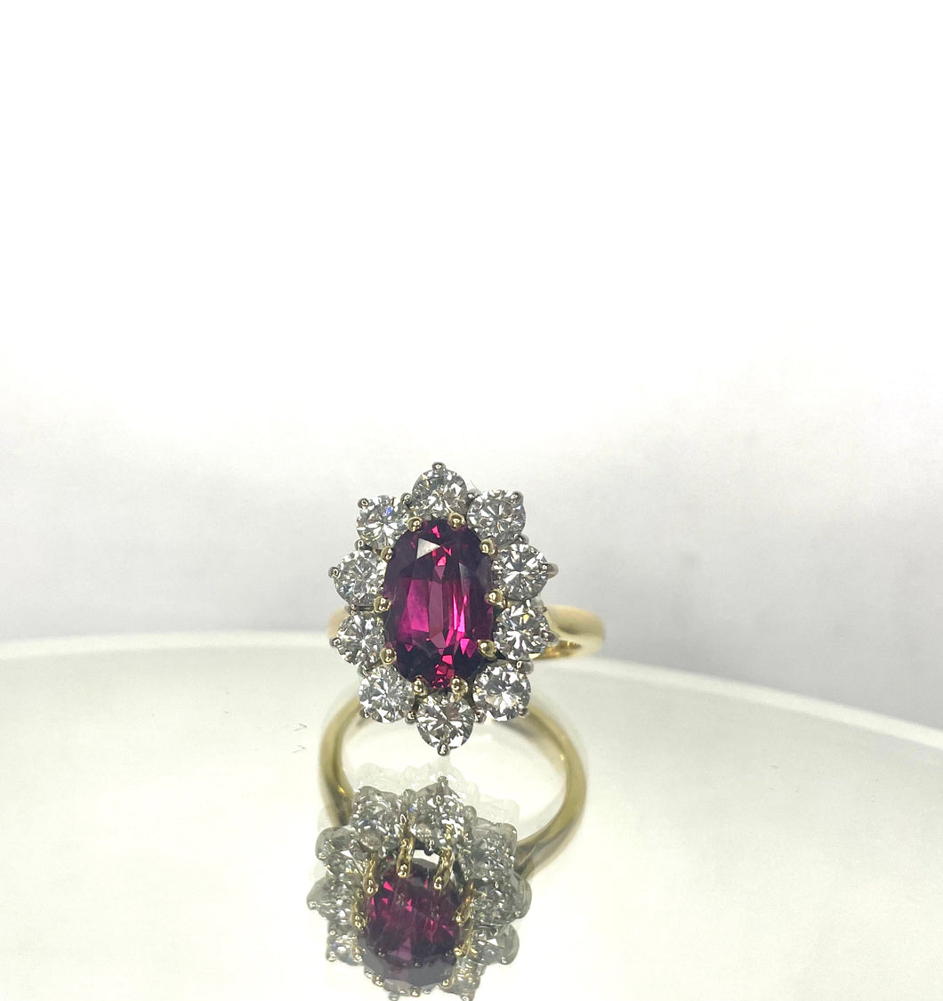 Pre-loved Ruby and Diamond Ring
