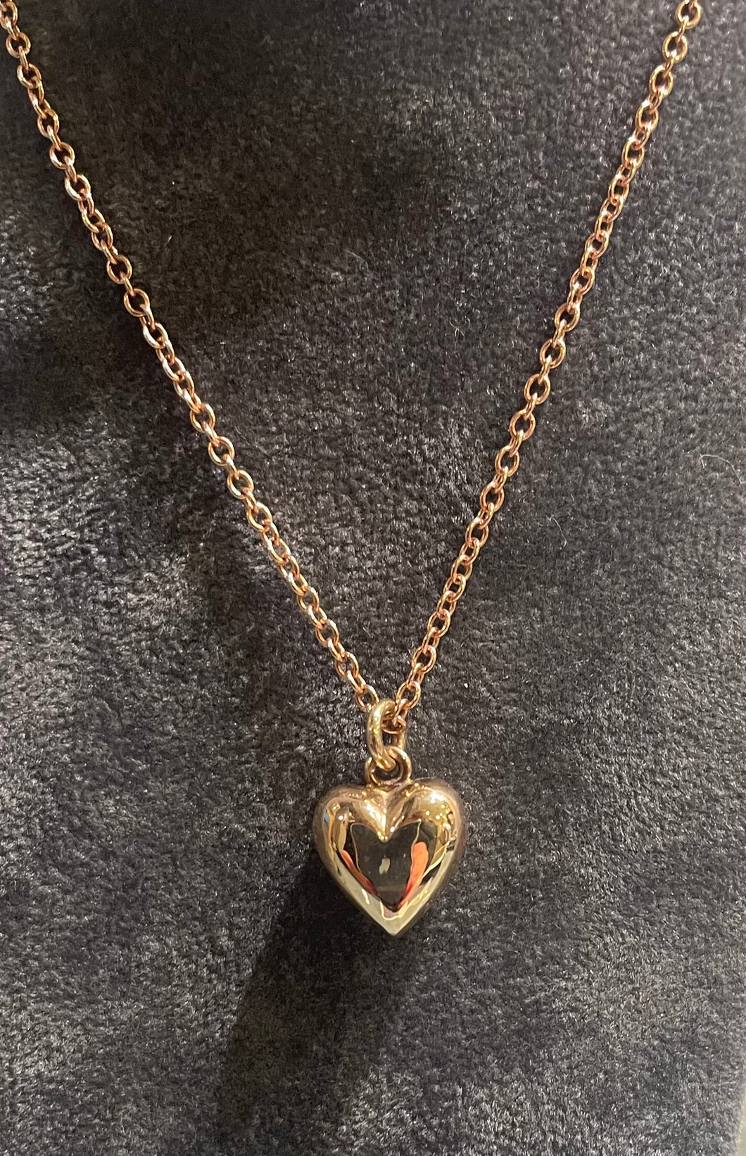 Handmade 9ct Heart Pendant