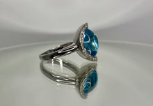 Load image into Gallery viewer, Silver Blue Topaz Ring
